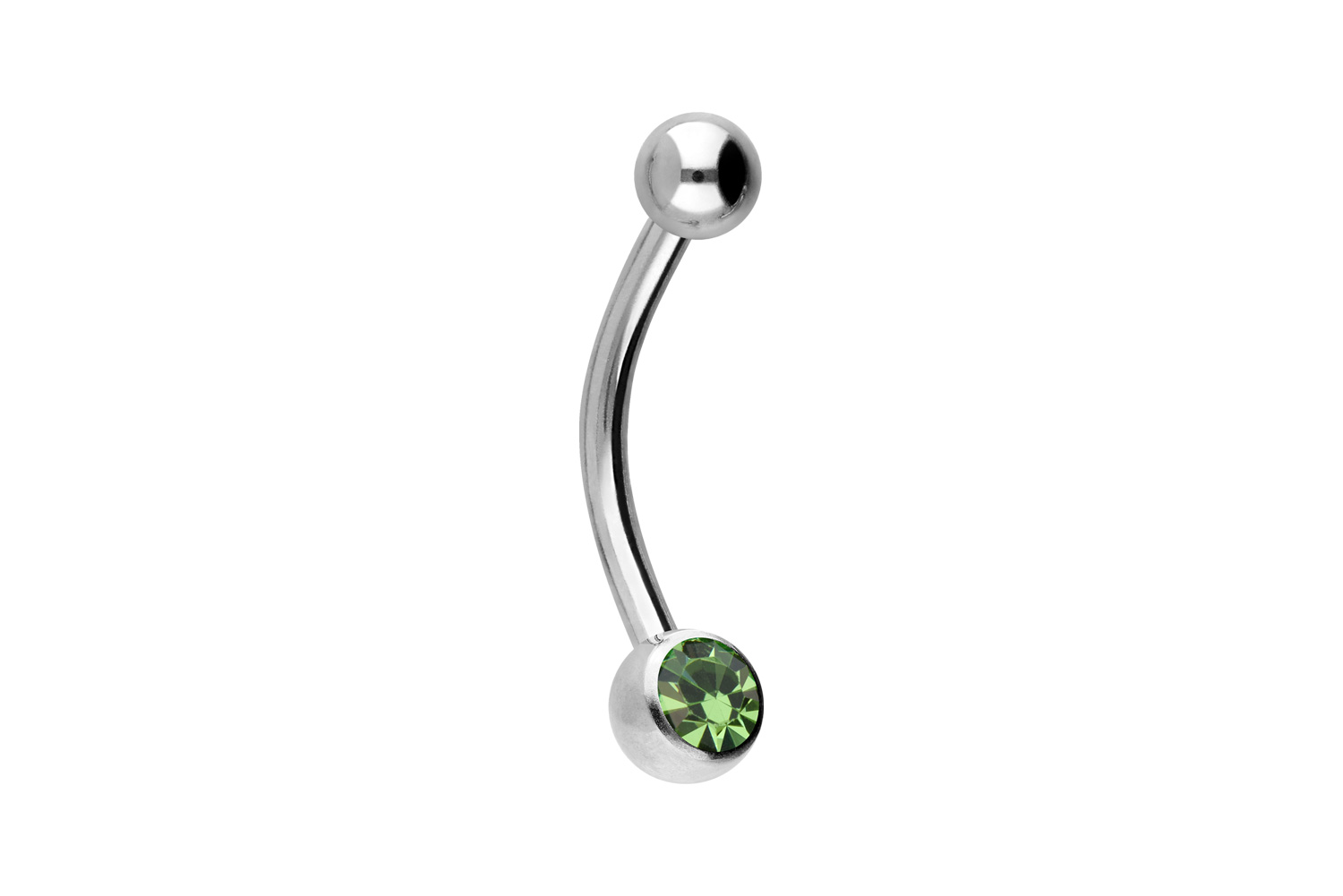 Titan Mini Bananabell Piercing KRISTALL
